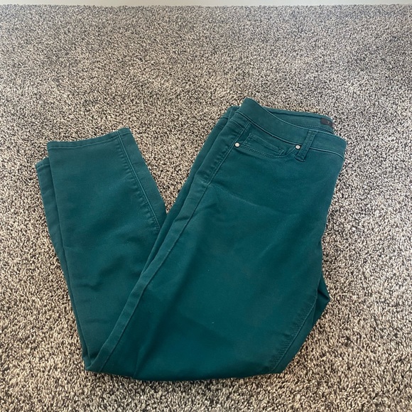 Tinsel Strait Leg Forest Green Pants - Picture 3 of 6